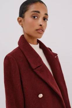 Cortefiel Casacos-Sobretudo comprido tecido italiano Granada