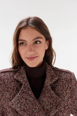 TFP by Tamara Falcó Casacos-Sobretudo cruzado Cizento