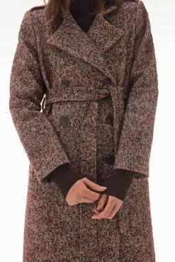 TFP by Tamara Falcó Casacos-Sobretudo cruzado Cizento