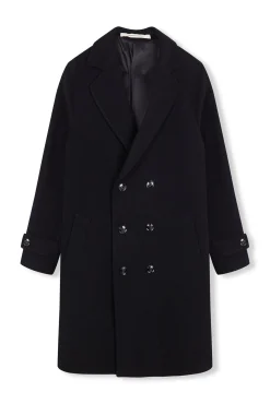 OOTO Sobretudos-Sobretudo cruzado de lã Cinzento