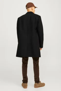 Jack & Jones Sobretudos-Sobretudo curto Preto