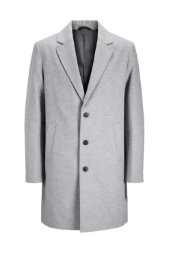 Jack & Jones Sobretudos-Sobretudo curto Cinzento