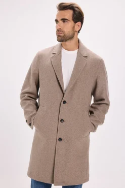 Jack & Jones Sobretudos-Sobretudo curto Cinzento