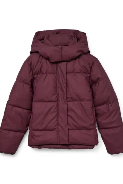 Vero Moda Casacos|Acolchoados E Agasalhos-Sobretudo curto acolchoado encerado Roxo