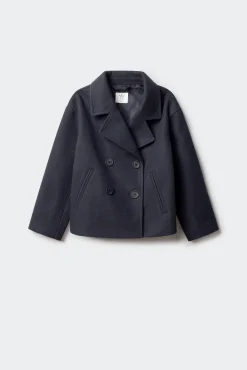 Springfield Kids Sobretudo-Sobretudo curto de pano para menina azul