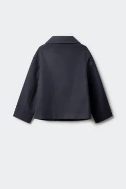 Springfield Kids Sobretudo-Sobretudo curto de pano para menina azul