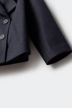 Springfield Kids Sobretudo-Sobretudo curto de pano para menina azul