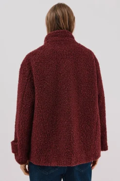 Cortefiel Casacos-Sobretudo curto de tecido macia Granada