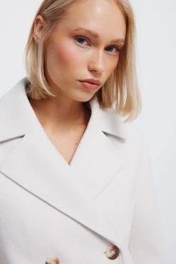 Springfield Casacos-Sobretudo curto trespassado bege