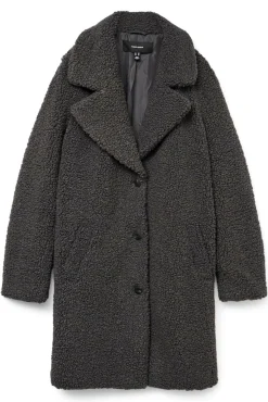 Vero Moda Casacos-Sobretudo de borrego Cinzento
