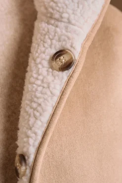 Polín Et Moi Sobretudos|Casacos-Sobretudo de borrego Mariale Castanho