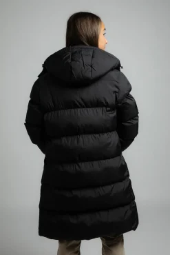 Izas Sobretudos|Casacos-Sobretudo de fibra longa preto