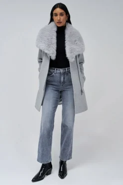 Salsa Jeans Sobretudos|Casacos-Sobretudo de lã Cinzento