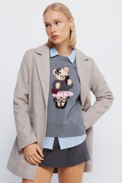 Springfield Casacos-Sobretudo de lapela de toque suave cru