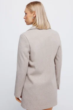 Springfield Casacos-Sobretudo de lapela de toque suave cru