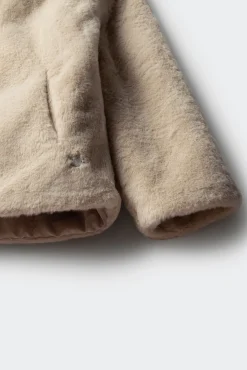 Springfield Kids Sobretudo-sobretudo de pele de menina castanho