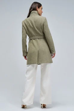 Salsa Jeans Sobretudos|Casacos-Sobretudo de tecido Verde