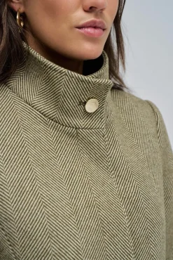 Salsa Jeans Sobretudos|Casacos-Sobretudo de tecido Verde