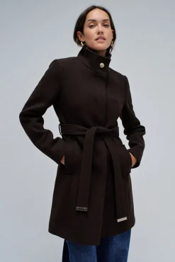 Salsa Jeans Sobretudos|Casacos-Sobretudo de tecido Castanho