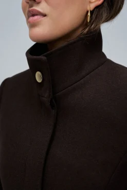 Salsa Jeans Sobretudos|Casacos-Sobretudo de tecido Castanho