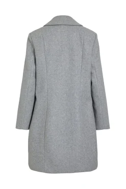 Vila Sobretudos|Casacos-Sobretudo de tecido com lapelas Cinzento