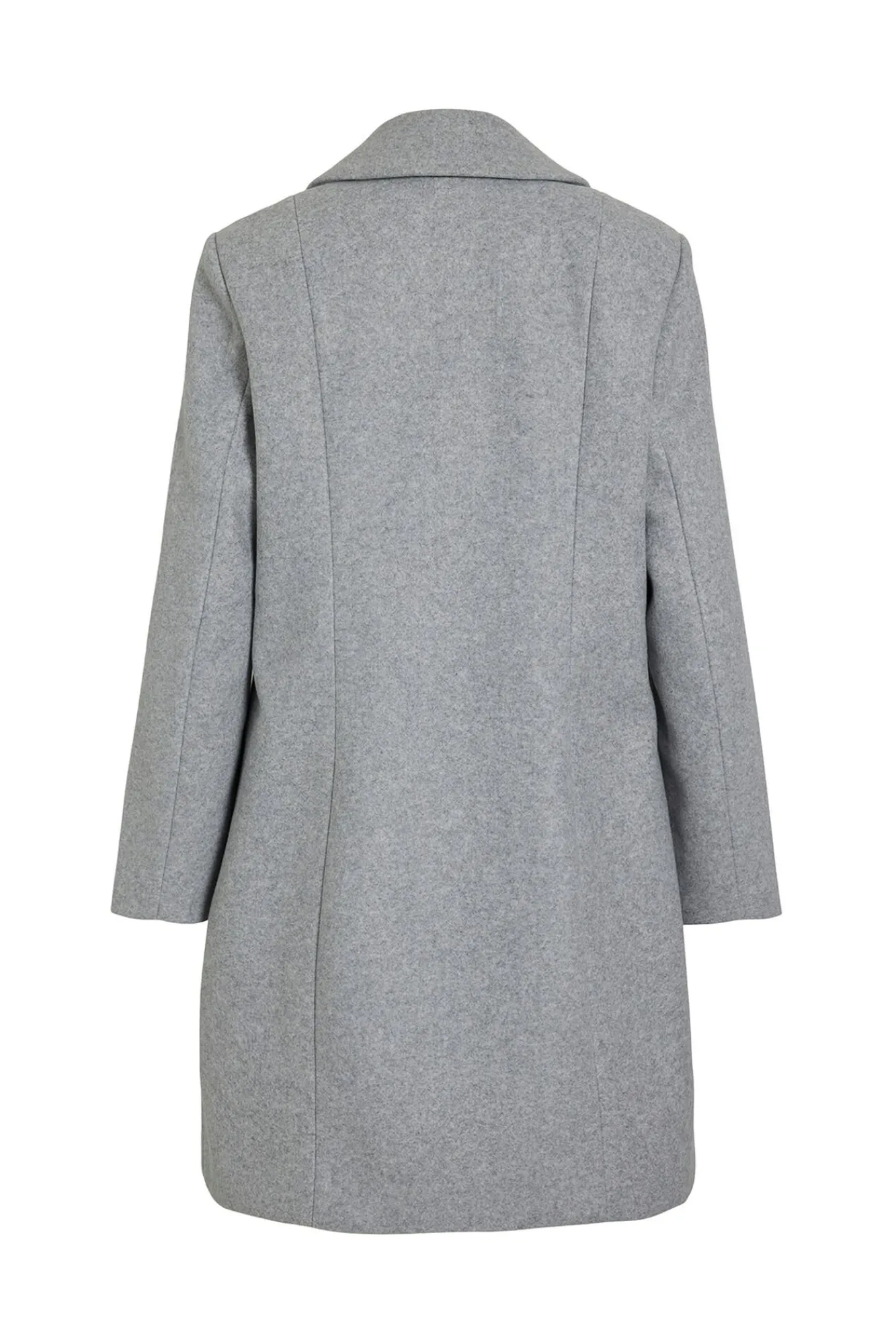 Vila Sobretudos|Casacos-Sobretudo de tecido com lapelas Cinzento