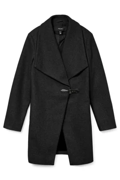 Vero Moda Sobretudos|Casacos-sobretudo de tecido midi Preto