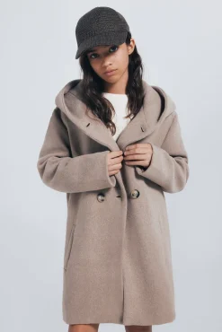 Springfield Kids Sobretudo-Sobretudo de tecido trespassado para menina cru