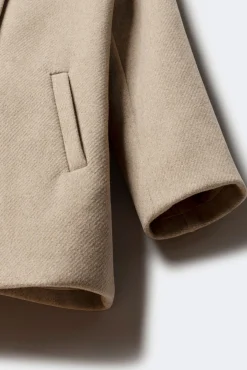 Springfield Kids Sobretudo-Sobretudo de tecido trespassado para menina cru