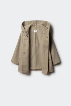 Springfield Kids Sobretudo-Sobretudo de tecido trespassado para menina cru