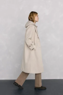 Pedro del Hierro Casacos-Sobretudo e colete interno Beige