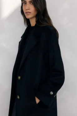 Pedro del Hierro Casacos-Sobretudo e colete interno Preto