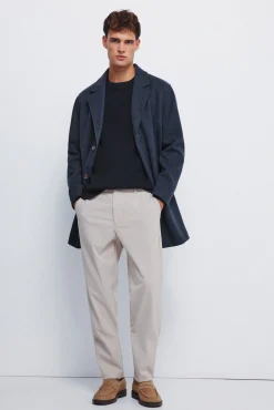 Springfield Sobretudos-Sobretudo elástico confortável azul