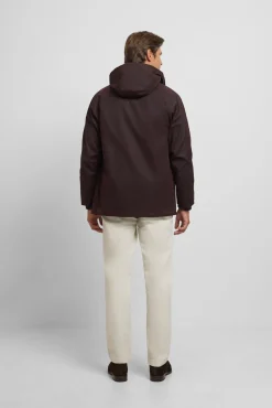 Silbon Sobretudos-Sobretudo encerado clássico Castanho