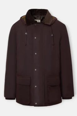 Silbon Sobretudos-Sobretudo encerado clássico Castanho