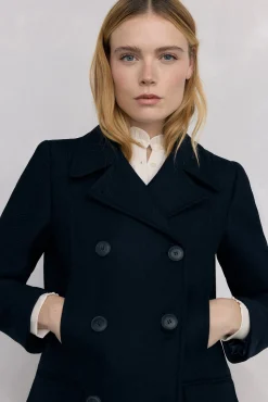 Pedro del Hierro Casacos-Sobretudo estilo marinheiro Azul