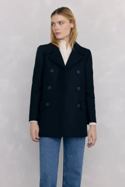 Pedro del Hierro Casacos-Sobretudo estilo marinheiro Azul