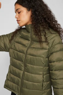 Vila Sobretudos|Casacos-Sobretudo leve e acolchoado Verde