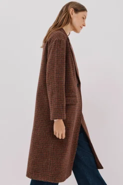 Cortefiel Casacos-Sobretudo longo com gola de lapela Granada