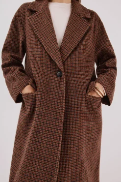 Cortefiel Casacos-Sobretudo longo com gola de lapela Granada