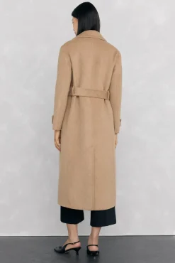 Pedro del Hierro Casacos-Sobretudo longo de dois trench Beige