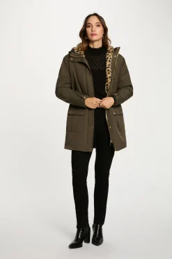 Morgan Casacos-Sobretudo longo de pele sintética Verde