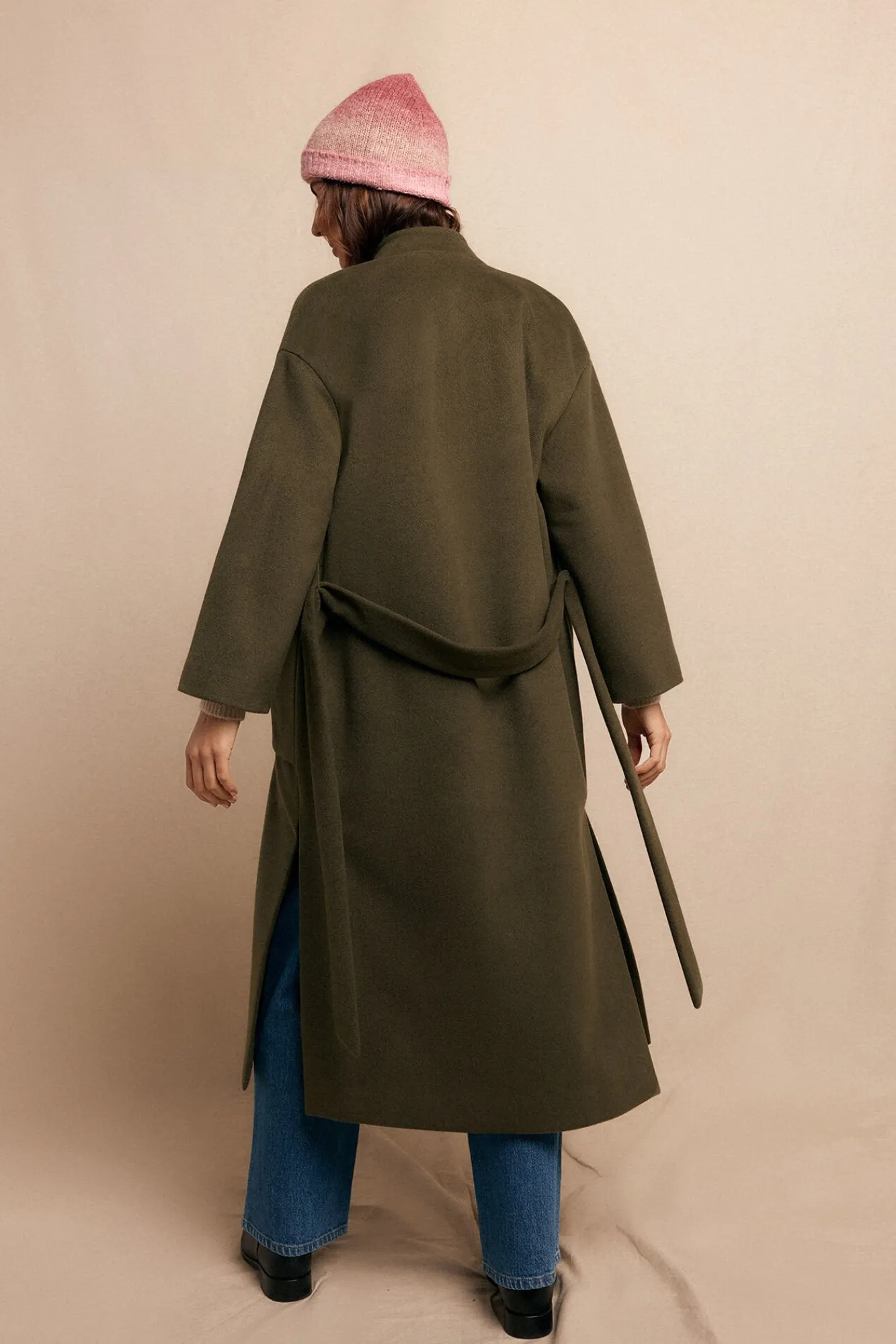 Slowlove Casacos-Sobretudo longo trespassado Verde