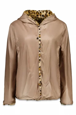 Cortefiel Casacos-Sobretudo reversível com efeito dupla face Castanho