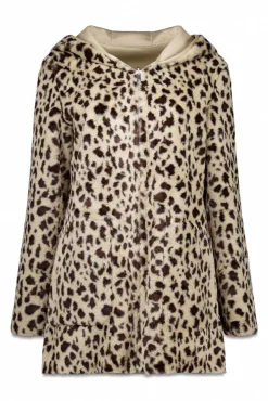 Cortefiel Casacos-Sobretudo reversível com efeito dupla face Ecru