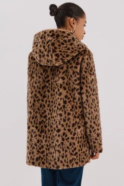 Cortefiel Casacos-Sobretudo reversível com efeito dupla face Tostado