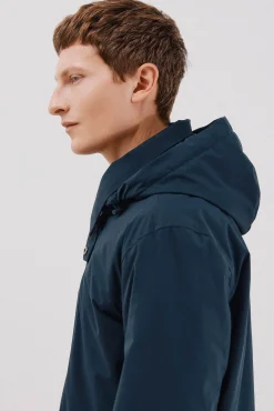 Cortefiel Sobretudos-Sobretudo técnico Azul