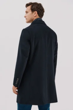 Cortefiel Sobretudos-Sobretudo vistas removíveis Azul