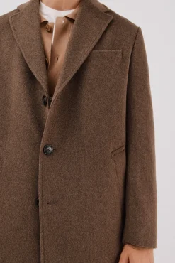 Cortefiel Sobretudos-Sobretudo vistas removíveis Castanho