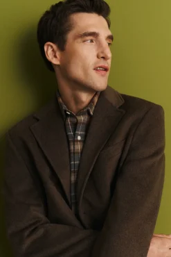 Cortefiel Sobretudos-Sobretudo vistas removíveis Castanho